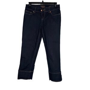 Simply Vera‎ Vera Wang cropped Straight Leg Jeans Dark Wash | Size 2 Stretch